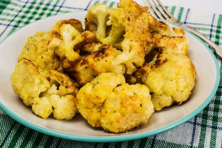 Cauliflower Fried in Batter Studio Photoの写真素材