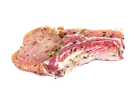 Loin Raw in Spices Studio Photoの写真素材