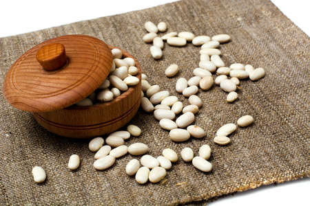 Dried White Beans Studio Photo
