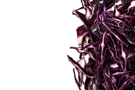 Chopped cabbage for pickling or salad. Studio Photo