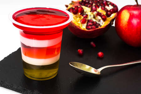 Fruit jelly puff. Studio Photoの写真素材