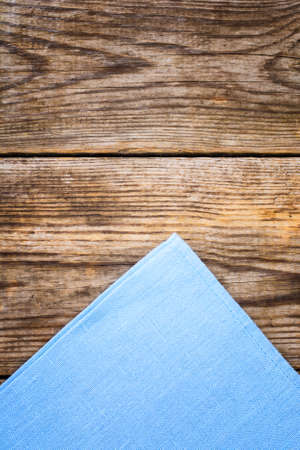Napkins for table on background of old boards. Studio Photoの写真素材