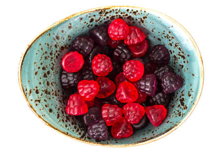 Chewing marmalade jelly candies with berry flavor. Studio Photoの写真素材