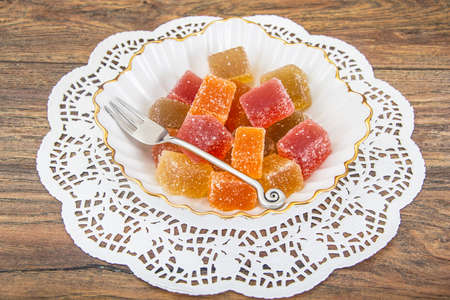 Sweet Candied Fruit Jelly Studio Photo