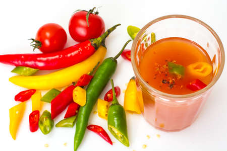 Drink with chilliの写真素材