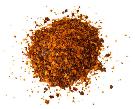 Chili, red pepper flakes, corns and chili powder