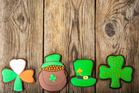 Homemade cakes on the day of St. Patrickの写真素材