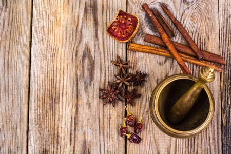Copper mortar for spices