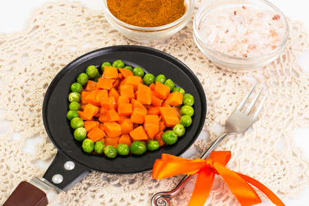 Holiday vegetable dishes on Valentines Dayの写真素材