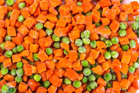 Preservation of vitamins in the frozen vegetablesの写真素材