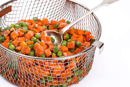 Preservation of vitamins in the frozen vegetablesの写真素材