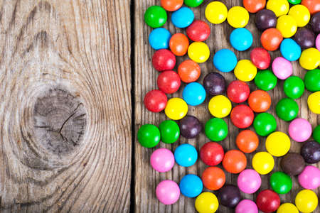 Drops on the background of old boardsの写真素材