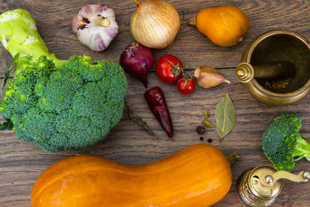 Different vegetables for cookingの写真素材