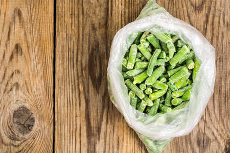 Beans frozen asparagusの写真素材