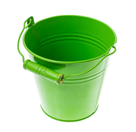 Colored decorative metal buckets. Studio Photoの写真素材