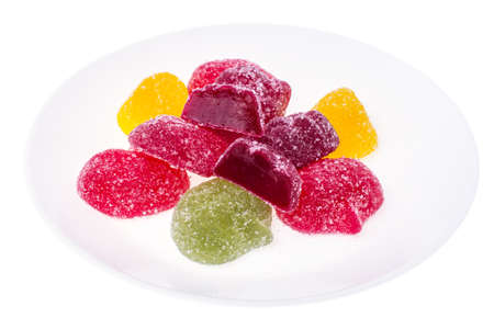 Multicolored fruit jelly marmalade. Studio Photoの写真素材