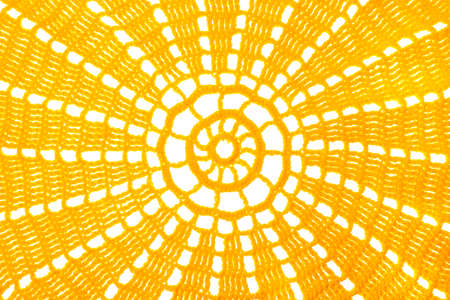 Colored textures crocheted with thread, handmade. Studio Photoの写真素材