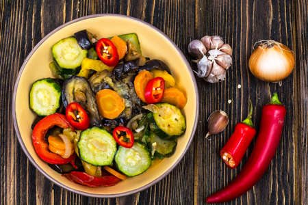 Vegetarian vegetable ragoutの写真素材