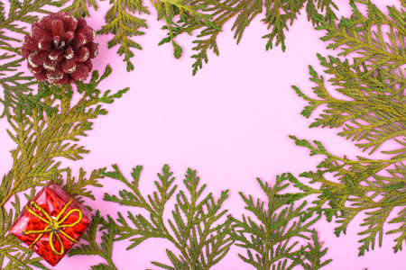 Card Template for christmas with place for textの写真素材