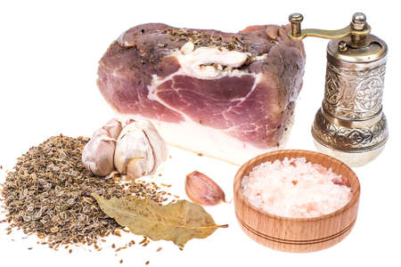 Salted pork sliceの写真素材