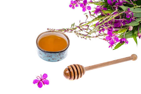 Syrup and honey from medicinal plantsの写真素材