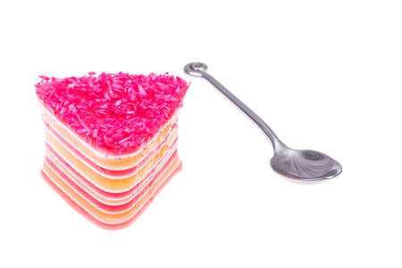 Beautiful tasty colored jelly-sweet dessert