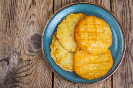 Fried potato pancakesの写真素材