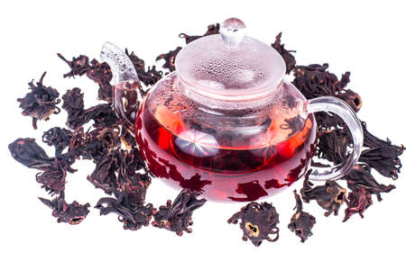 Dried flowers, buds, organic teaの写真素材