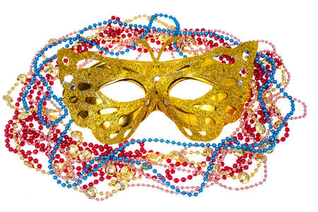 Masquerade accessories for Mardi Gras parties. Studio Photoの写真素材