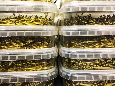 Sturdy Building materials: Fasteners, metal-ware. Studio Photoの写真素材