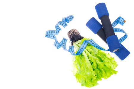 Concept of a healthy lifestyle. Diet and fitness menuの写真素材