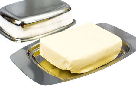 Metallic form for creamy butterの写真素材