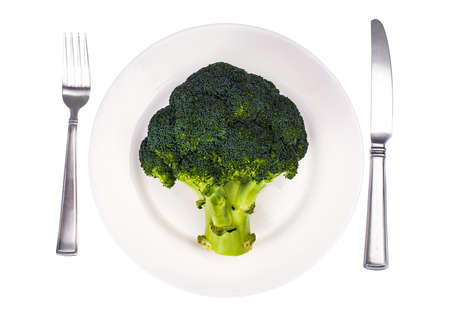 Vegetarian food concept, broccoliの写真素材