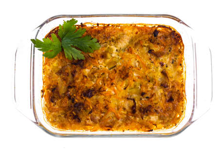 Casserole in glass formの写真素材