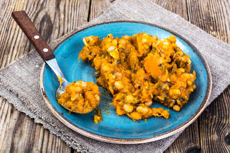 Cassoulet of beans and vegetables. Studio Photoの写真素材