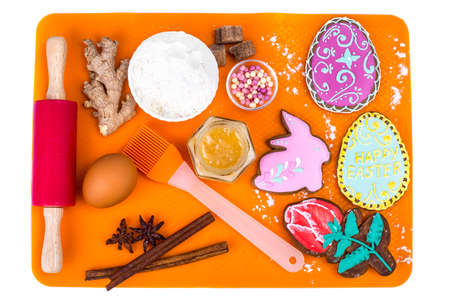 Making gingerbread cookies for Easter