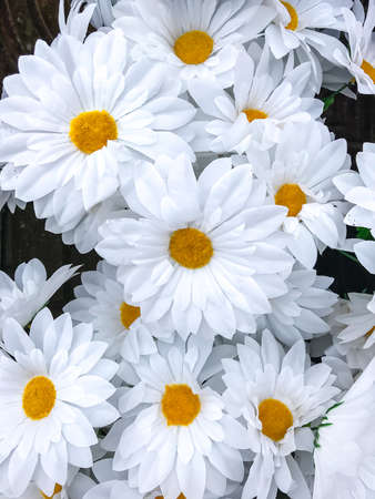 Background and texture of artificial flowers