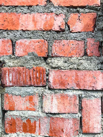 Wall of old brickwork. Studio Photoの写真素材