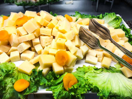 Traditional turkish cheeses for breakfast