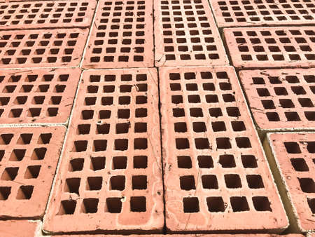 Theme of construction. Brick background