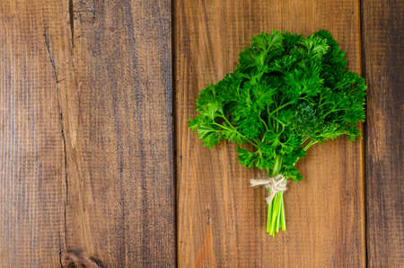 Bunch of fresh green parsley, organic vegetables. Studio Photoの写真素材