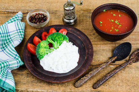 Simple dietary mealの写真素材