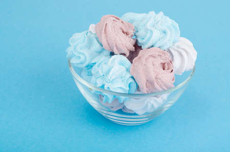 Meringue colored sugar air tasty. Studio Photoの写真素材