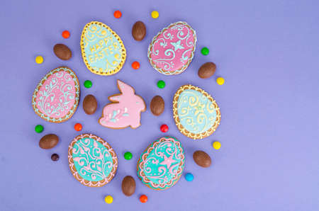 Bright easter background, texture, pattern. Studio Photoの写真素材