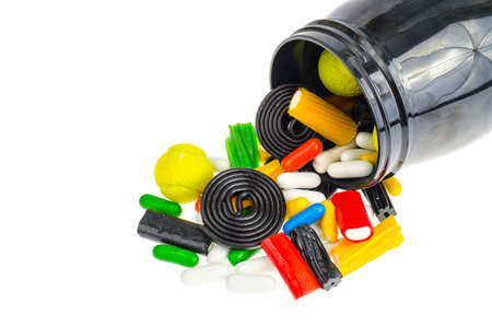 Colored chewy liquorice candy. Photoの写真素材