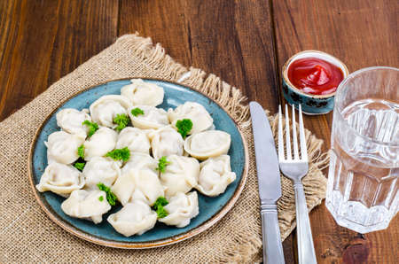 Boiled meat ravioliの写真素材