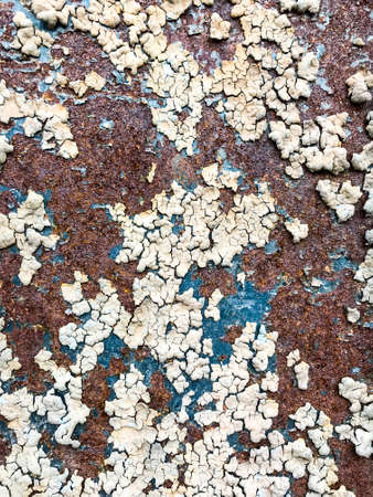Corrosion on painted metalの写真素材