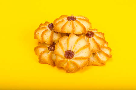 Delicious soft cookies with jamの写真素材