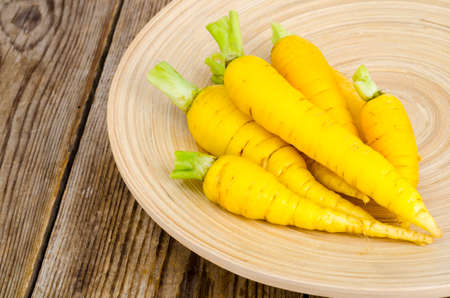 Juicy fresh yellow carrots. Studio Photoの写真素材