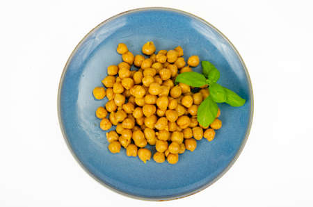 Vegetarian meals. Boiled chickpeas Studio Photoの写真素材